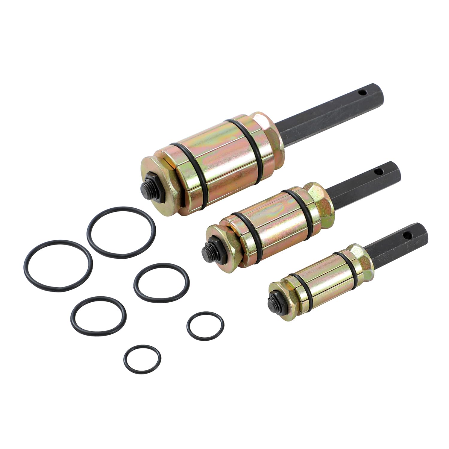 KATSU Tools Juego 3 pz expansor tubo escape – acero forjado zincado, kit ensanchador para sistemas escape, silenciadores, camiones y vehículos