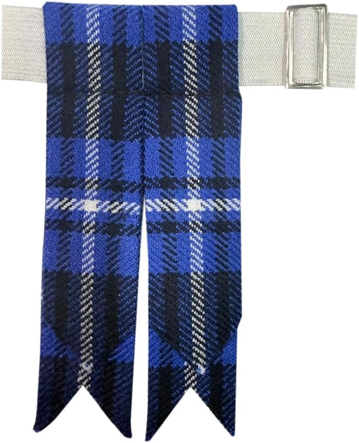 Men's Men's Tartans Kilt Flashes with Heavy Buckle Elastic Adjusters Fit - Image 5