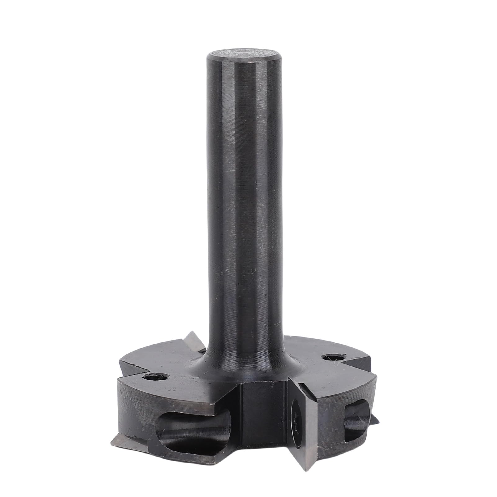 Kadimendium Fresa per Superfici con Codolo Tondo da 12 Mm Lame Doppie Versatili per Progetti di Lavorazione del Legno CNC