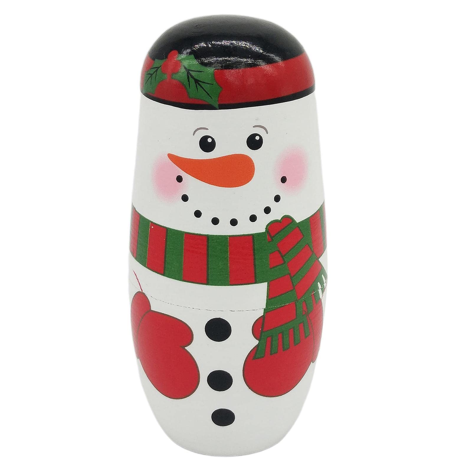 Photo 1 of Christmas Nesting Dolls Set Snowman Santa Matryoshka Doll