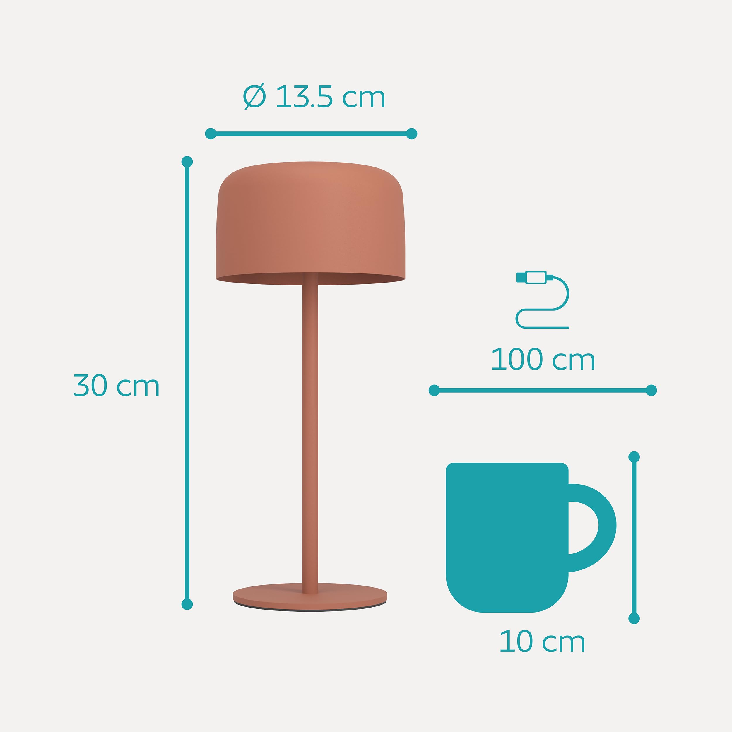 EGLO Solar Stehlampe Schwarz - Dimmbare Standleuchte IP44 Für Innen & Außen, 270 Lumen