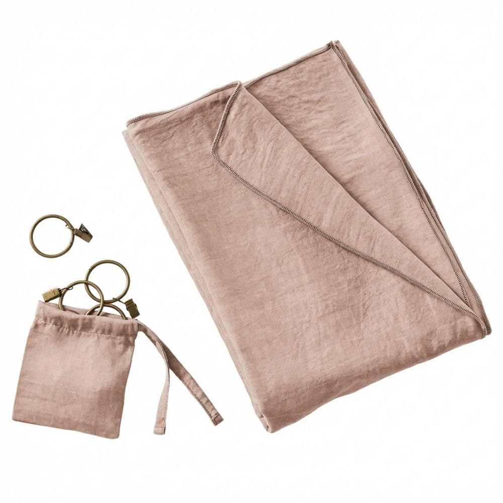HOUSSE DE REVE Rideau Ajustable 140x270 cm Lyocell Gabrielle Blush