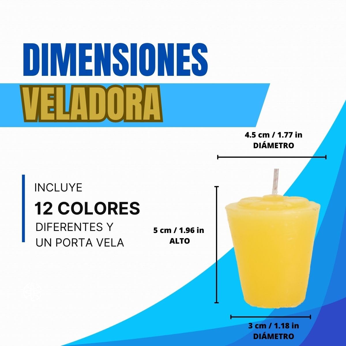 Coloured Votive Candles for Bible Blessing (12 Colours) - Mary Light