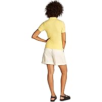 Tommy Hilfiger Maglietta Polo Maniche Corte Donna Slim Fit, Giallo (Citronella)