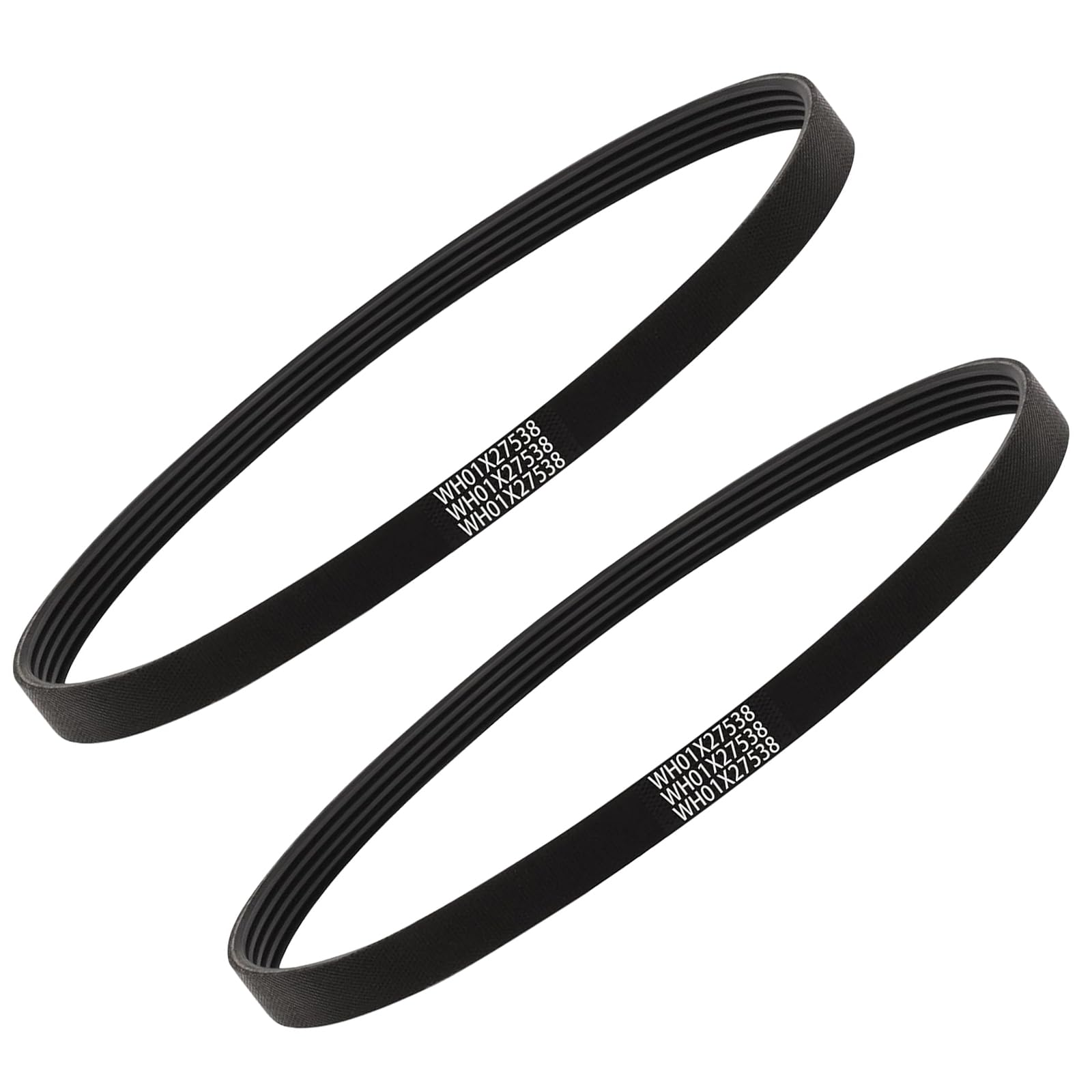 Hsioluted Premium Rubber Washing Machine Drive Belts Replacement 2Pcs Set Meets Factory Specifications For Consistent Use Washer Belt