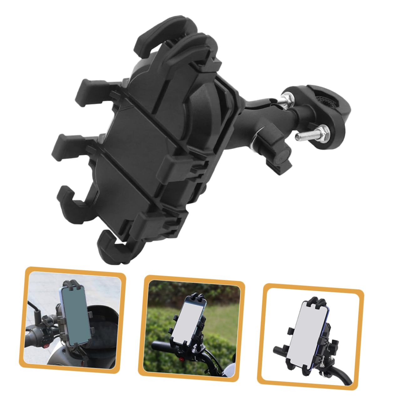 BESTYASH Supporto Telefono Moto Manubrio Supporto Rotazione Gradi Antiurto Compatibile Bici Elettriche Biciclette