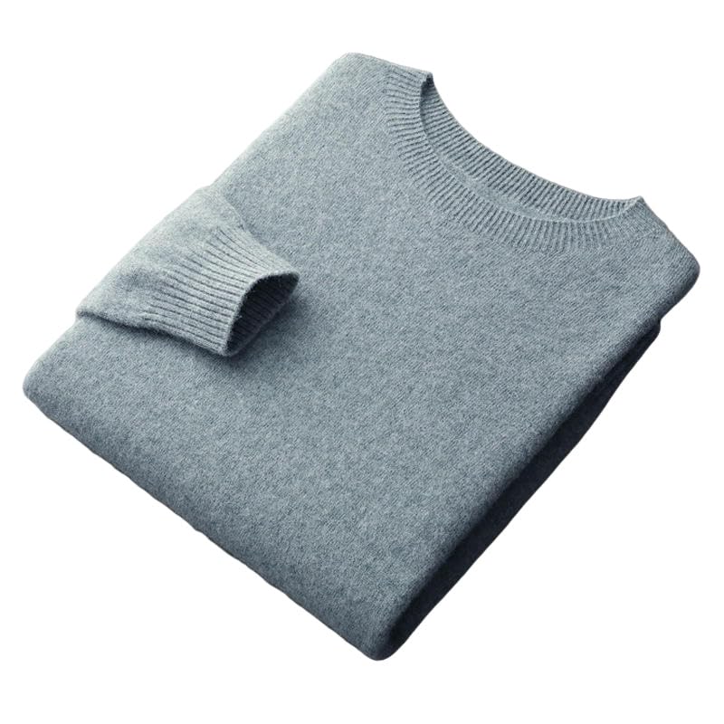 Pull décontracté de qualité supérieure col rond pour homme élégant