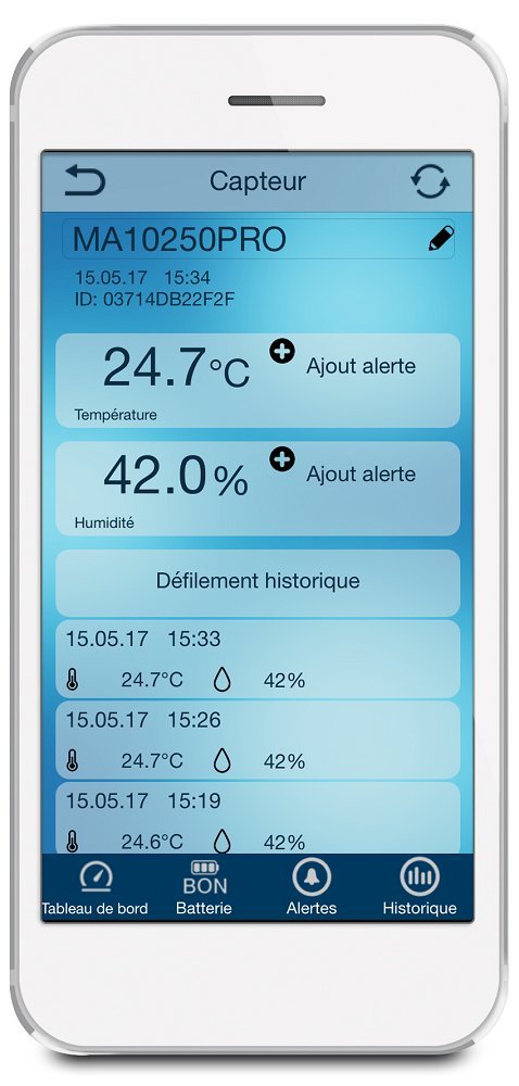 La Crosse Technology Capteur thermo/hygro Pro avec répéteur pour anémomètre MA10250 PRO