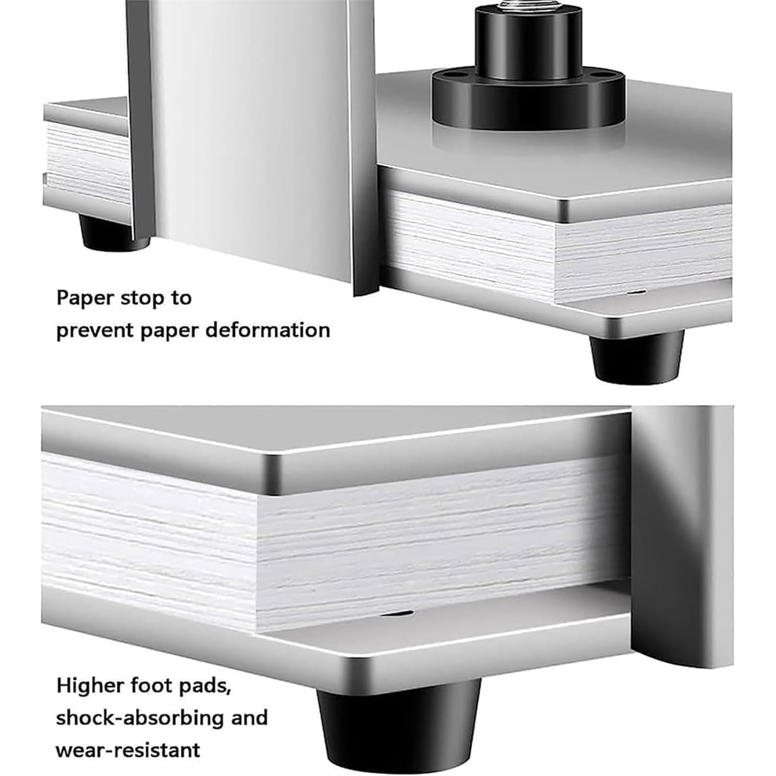 Macchina da stampa per rilegatura, resistente, formato A4/A3, doppie barre di bilanciamento, spessore carta 140 mm, pressione di pressione di pressione 1500 kg per documenti, libri, fatture