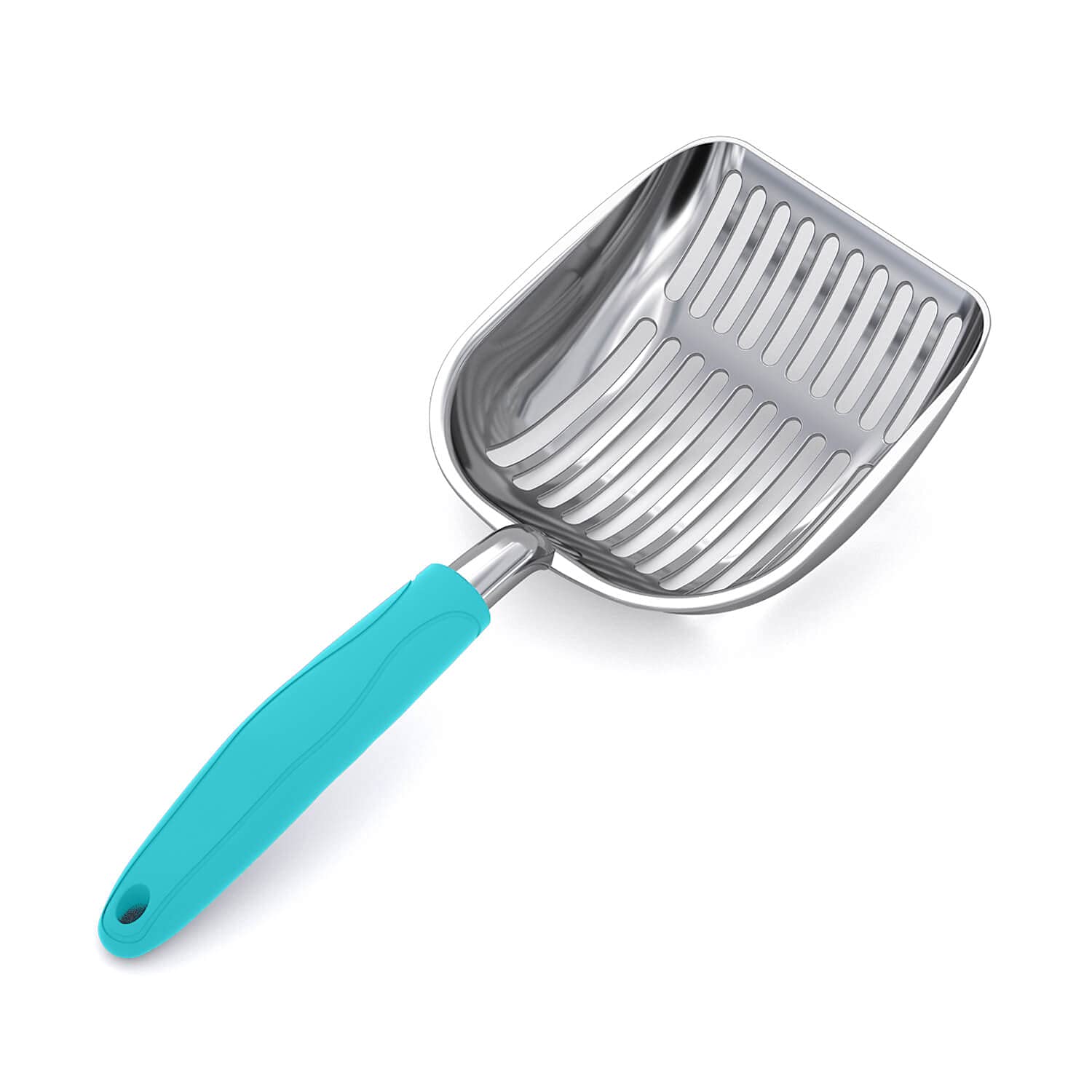 WePet Cat Litter Scoop, Aluminum Alloy Sifter, Kitty Metal Scooper, Deep Shovel, Long Handle, Poop Sifting, Kitten Pooper Lifter, Durable, Heavy Duty,
