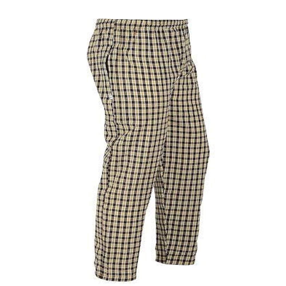 devil Men's Cotton Checkered Pajama-(Yellow)-picture-29