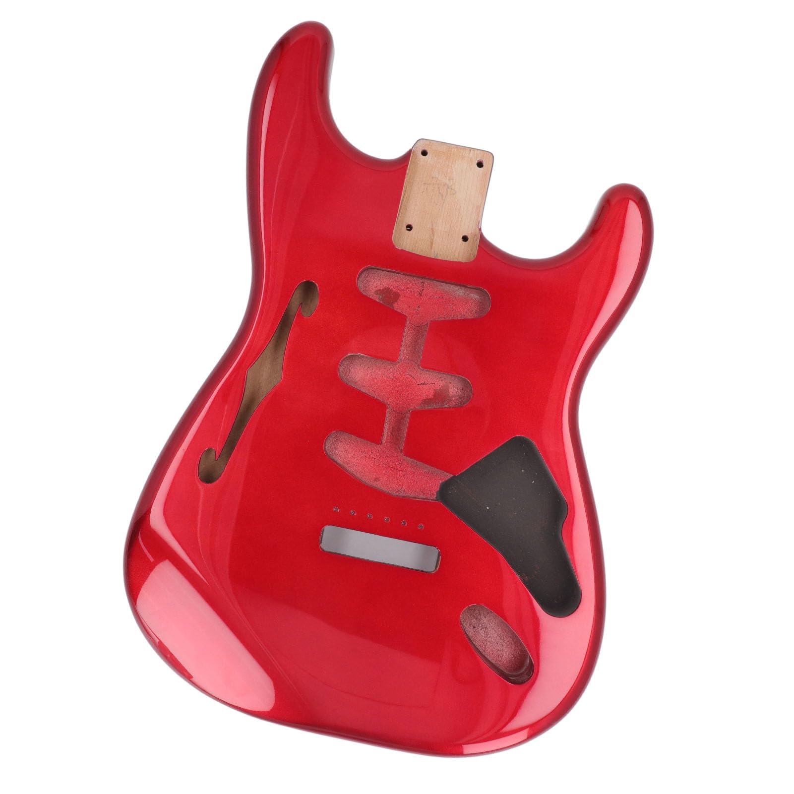 Electric Guitar Body, Solid Alder Wood Electric Guitar Body SSS Electric Guitar Body High Gloss Finish Guitar Body for ST (GSB12ST Red)
