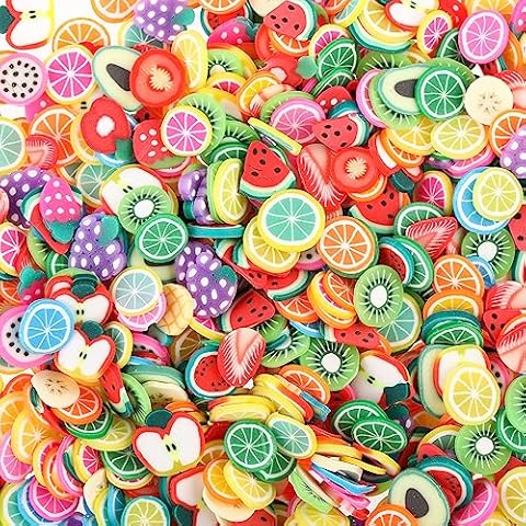 6000Pcs Fruit Nail Art Polymer Clay Slices Cover