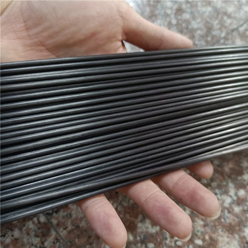20PC 0.8mm 1mm 1.3mm 1.5mm 2mm 3mm 4 5mm 6mm (500mm) Carbon Fiber Rod for RC Plane DIY Tool High Strength Light Weight Solid Bar - (Color: 20PC 2.5x500mm)