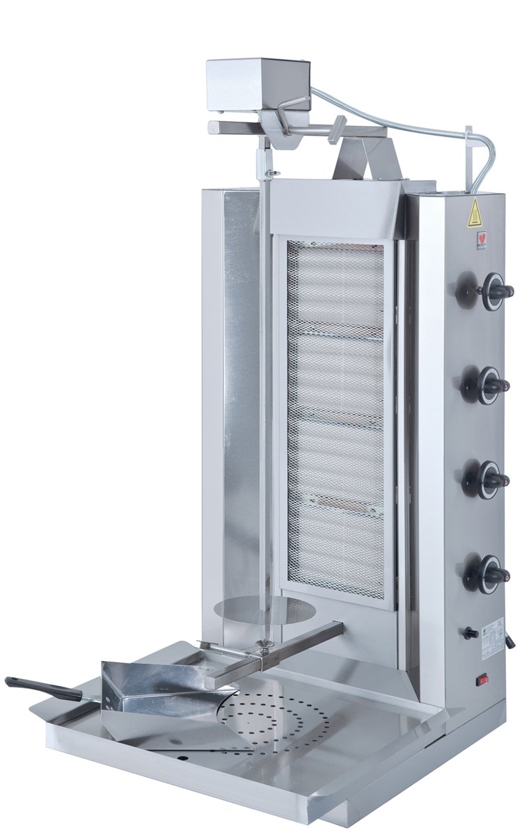 NORTH PRO Greek Gyros/Doner/Kebab Machine (Natural Gas) (Meat capacity: 75-100kg / model: DC204-E.U.)