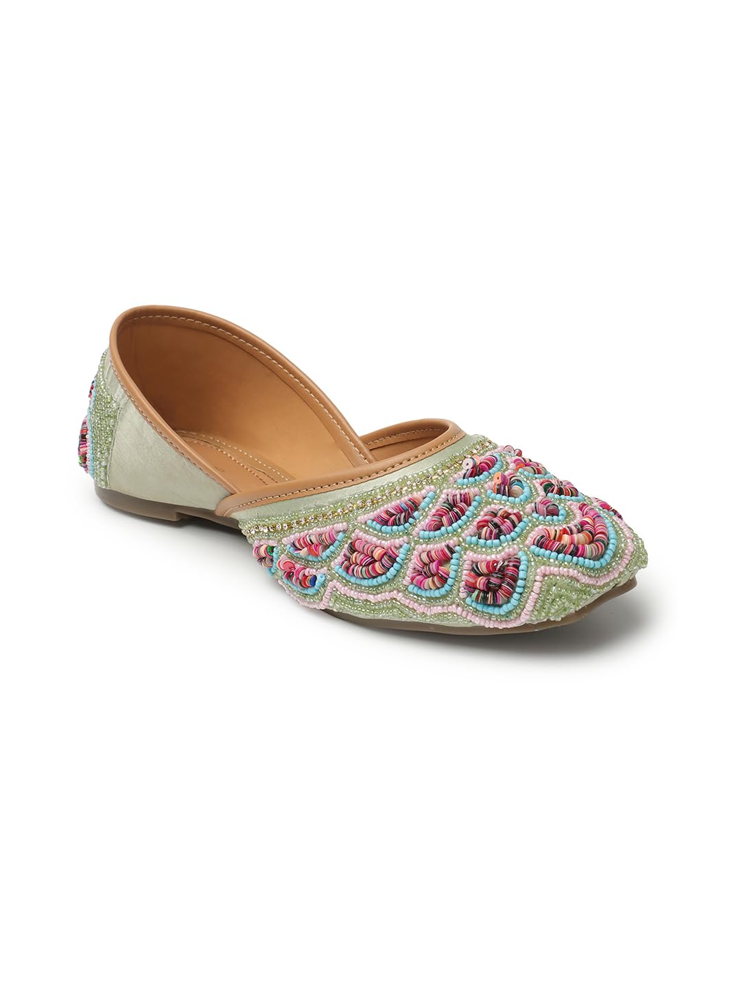 ICONICS Women Mojaris,Colour-Green,Size-UK 7 (B0CBCWBW8H) Amazon Price History, Amazon Price Tracker