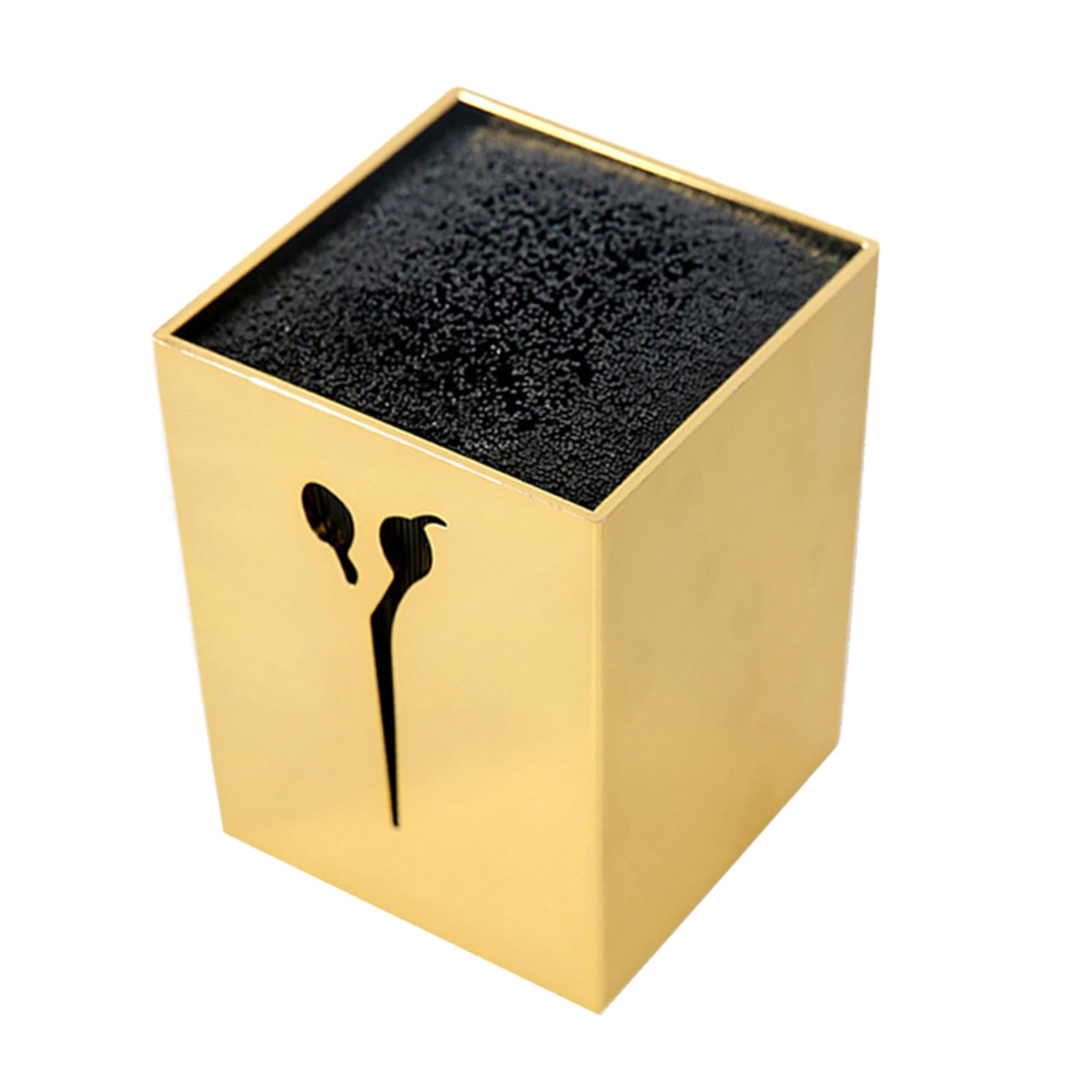 Estuche de Tijeras para Peluquería Dorado de Gran Capacidad