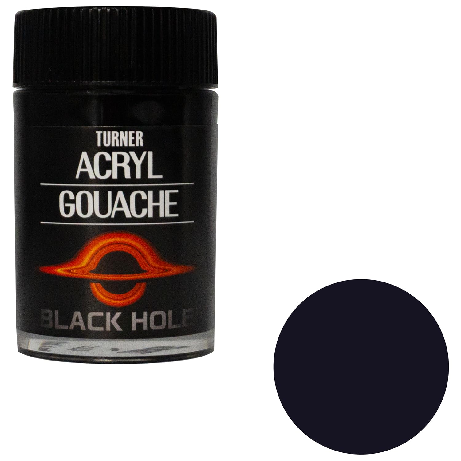 Turner AG040X99 Lot de 3 flacons de peinture acrylique Gouache Noir 40 ml