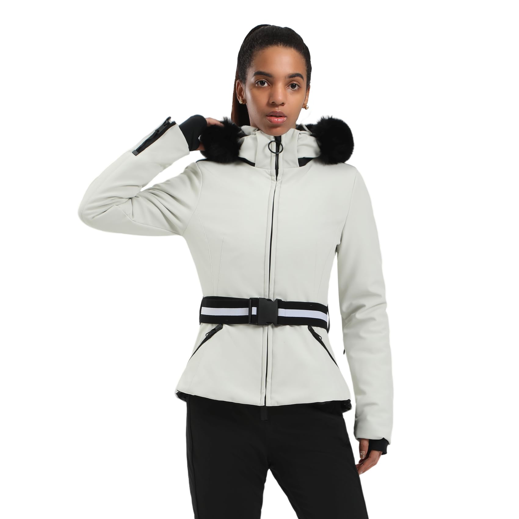 GSOU SNOW Women's Ski Jacket Slim Snow Jacket
