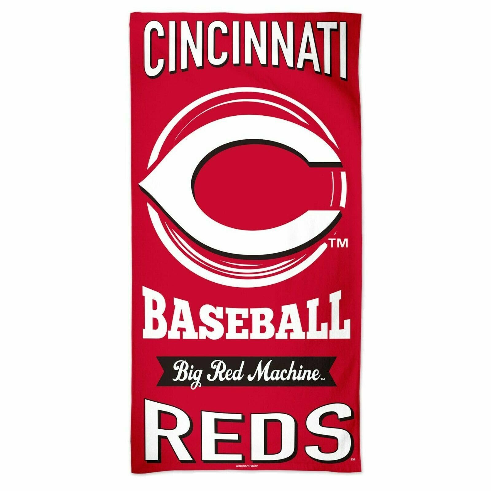 Serviette de plage MLB Cincinnati Reds grand format 152x76cm