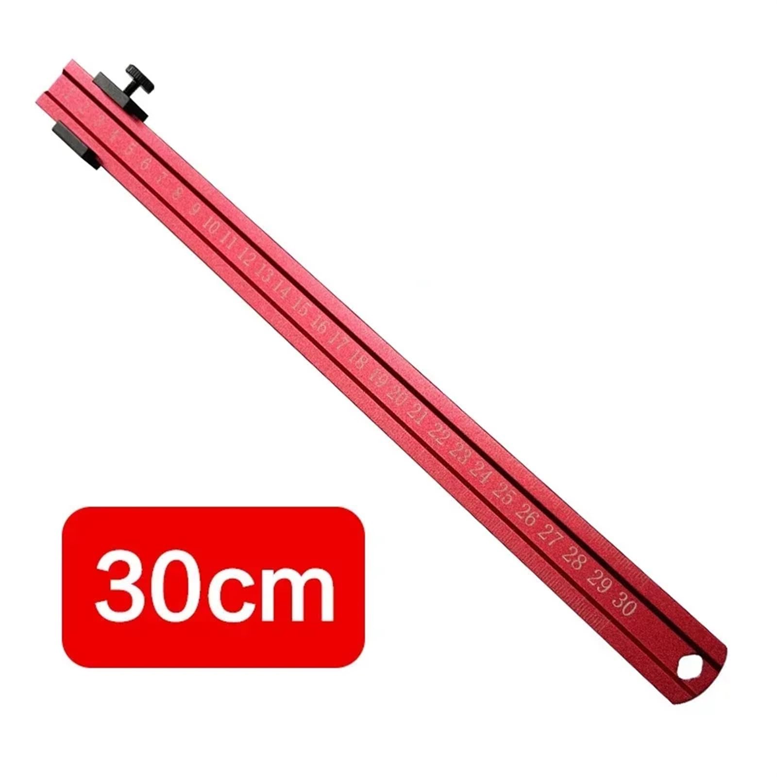 20 cm/30 cm Lineal Grenzblock Messlineale Werkzeug Positionierer Einstellbare Reißnadel Linie Aluminiumlegierung Markierungslehre Reißnadel (Color : 30cm)