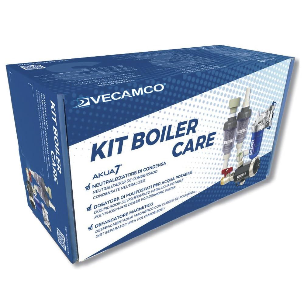 Vecamco Kit protector de caldera eco dosificador polifosfatos defangador magnético neutralizador condensación caldera