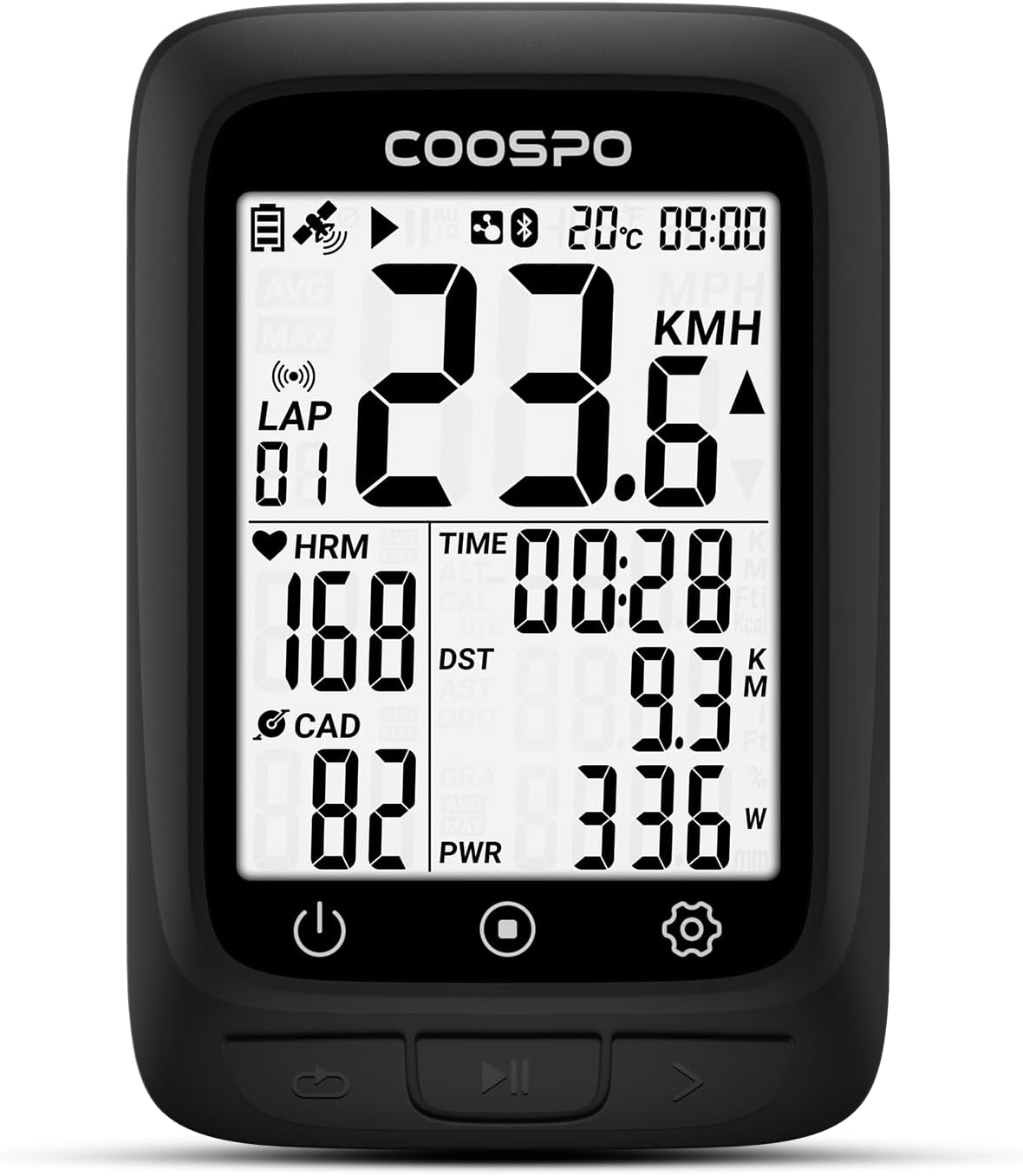 COOSPO Bike Computer GPS Wireless