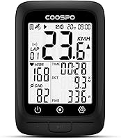 COOSPO BC107 GPS Bike Computer: Wireless ANT+ Cycling Speedometer, Bluetooth App Sync, 2.4" LCD Auto Backlight, IP67 Waterproof