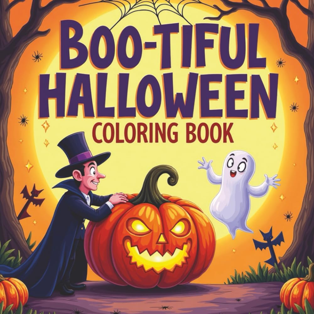 Boo-tiful Halloween Coloring Book: Happy Halloween Coloring Fun for Kids