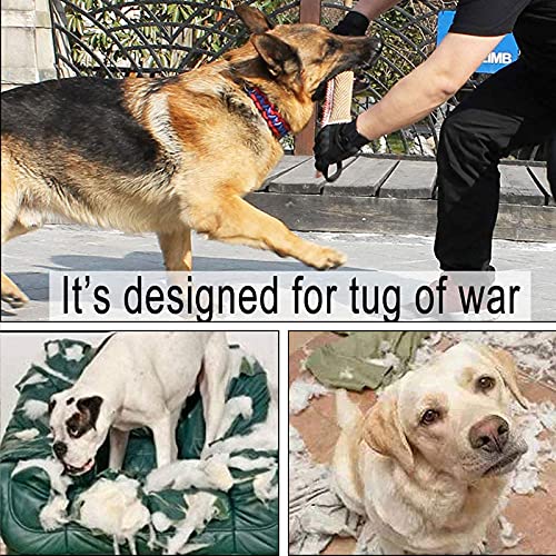 Zerrspielzeug Beißwurst für Hunde - Jute Beißwurst Hund Training mit 2 Griff, Kauspielzeug Robust und Unzerstörbar, Hunde Training Zubehör