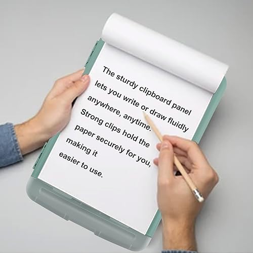 Miniatura 7 de HWPRATO Tableros de clip de 8.5 x 11 pulgadas con almacenamiento para portapapeles de enfermería con soporte para bolígrafos, portapapeles de