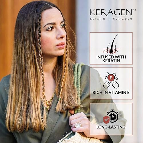 Miniatura 5 de Keragen Tratamiento capilar con queratina brasileña – Crema alisadora de cabello de primera calidad, productos para el cabello anti encrespamiento