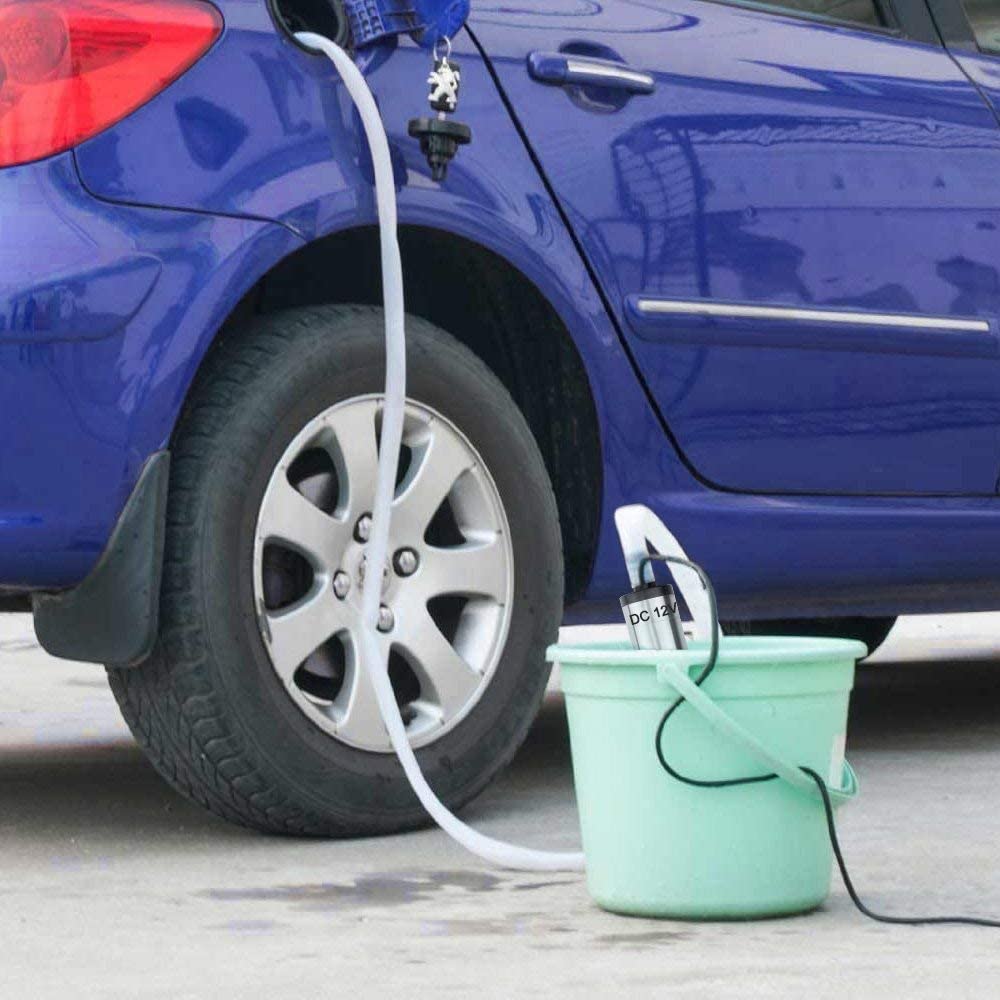Pompy wody i napędowego z opaskami, DC12V elektryczna pompa ssąca do napędowego napędowy i woda do samochodu karavan łodzi morskiej, 60W 30L/min