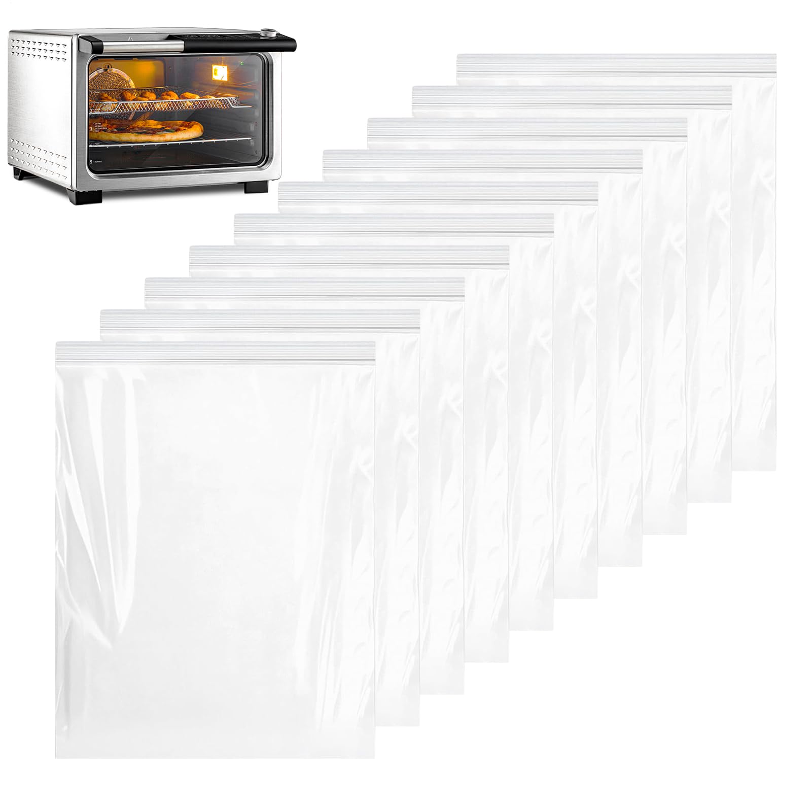 Sacs de nettoyage pour grilles de four à action dégraissante intensive pour micro-ondes lot de 10