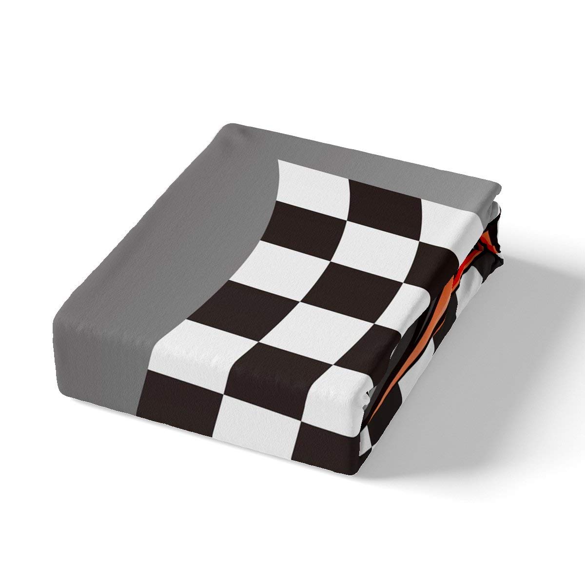 Erosebridal Racing Car Comforter Cover Cool Speed Race Car Duvet Cover for Kids Boys Teens Automobile Pattern Bedding Set Twin Size Grid Extreme Sport Quilt Cover with Zipper Closure Bed Décor