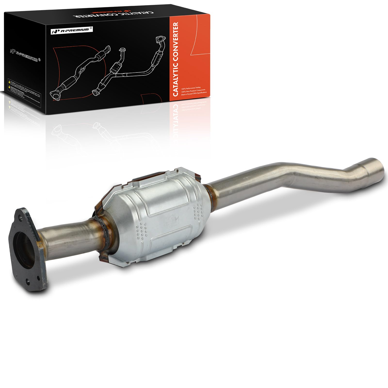 A-Premium Rear Catalytic Converter Kit Direct-Fit Compatible with Chevrolet Equinox 2010-2017 & GMC Terrain 2010-2017, 2.4L, EPA Compliant, Replace# 25800946