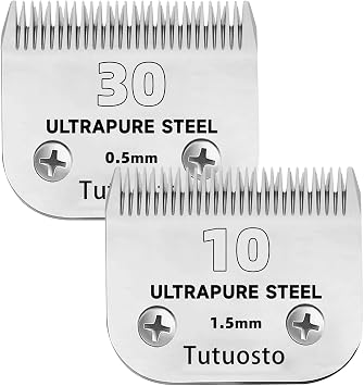 Size 10/30# Clipper Blades Pet Grooming Clipper Replacement Blades Detachable Blade Compatible with andis/wahl/Oster Dog Clippers