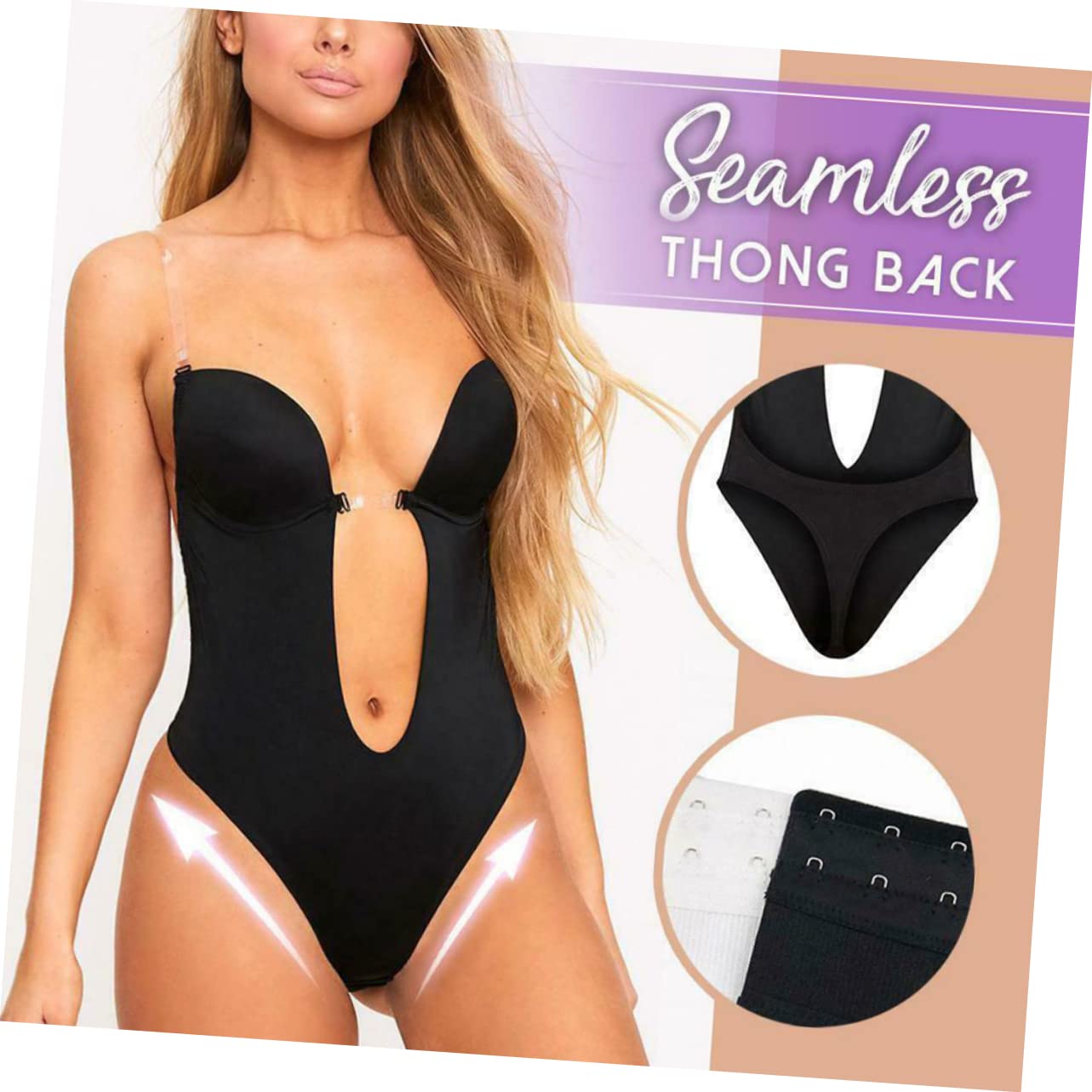 Didiseaon 2 Piezas De Vestido Ajustado Para Mujer Ropa Moldeadora Vestido Ajustado Sin Costuras Para Mujer Sujetador Moldeador De Cuerpo Sin Espalda Moldeador De Cuerpo Sin Espalda