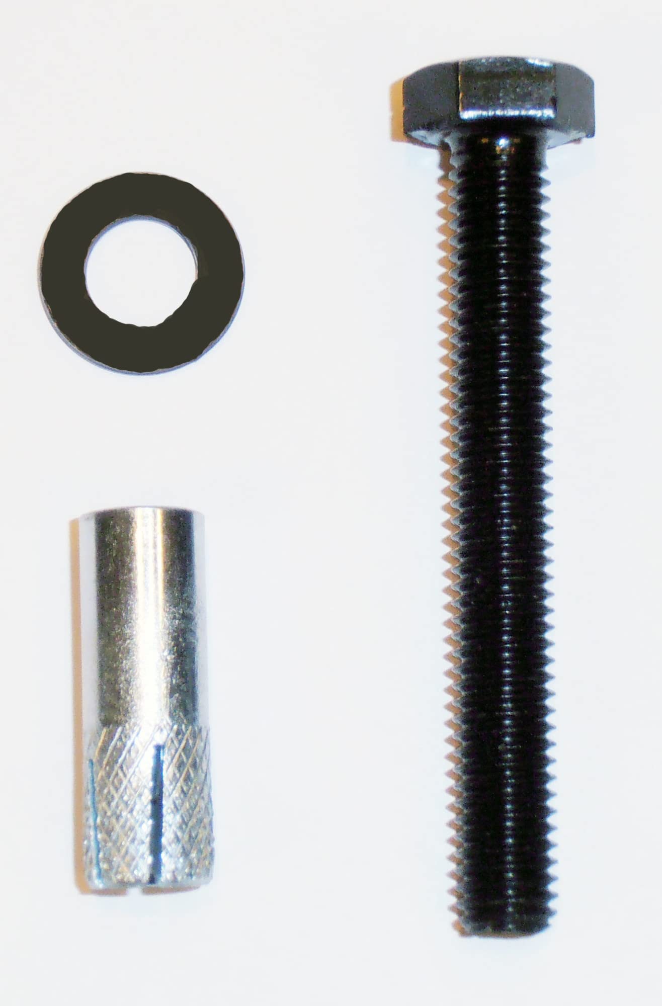 Miseno MBDH9695 Masonary Rail Mount Screw and Anchor - Black