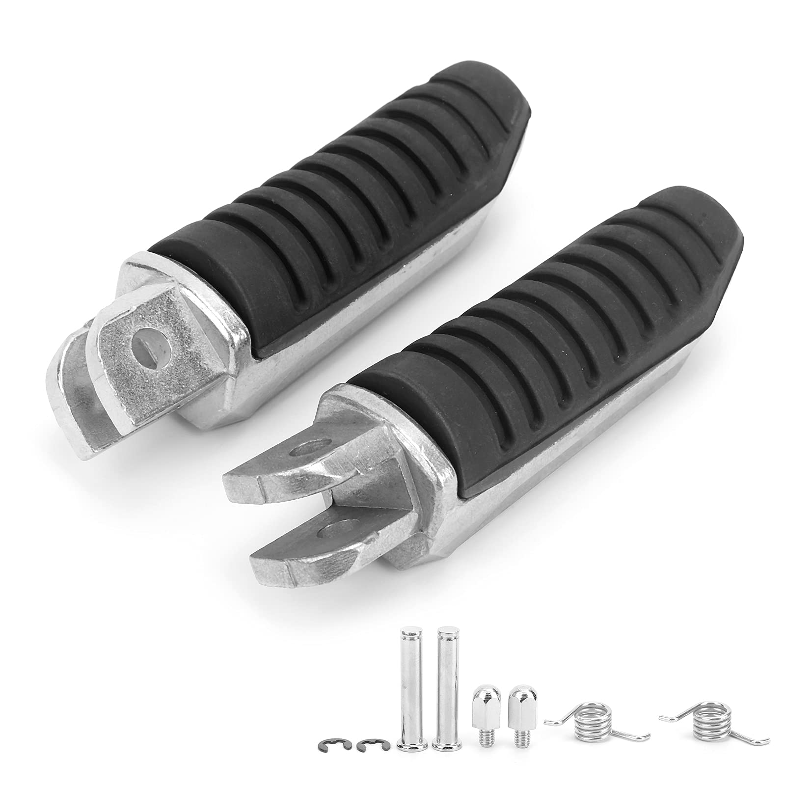 Poggiapiedi per Moto in Lega di Alluminio, Pieghevoli e Regolabili, Compatibili con FJR1300, FZ1, FZ400, FZ6, FZ6R, XJR400, XJR1200, XJR1300, XJ6, FZX750, TDM850 e TDM1100