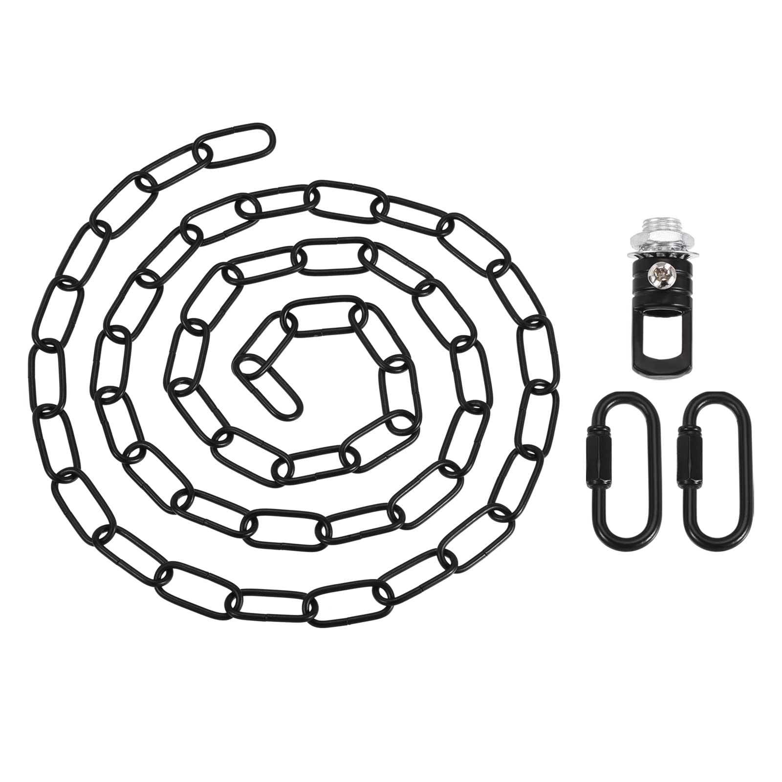 YOKIVE 1 Set Pendant Light Fixture Chain, 4mm Thick Chandelier Hanging Link with Connector Hooks Ring