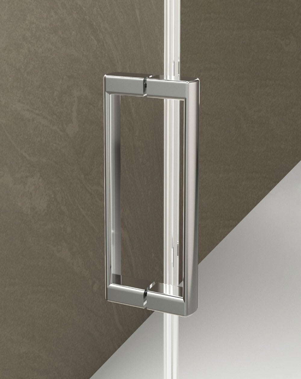Mampara Ducha Rectangular Angular Corredera 2 Puertas 2 Fijos | Cristal 5mm Antical Transparente | Perfil Cromo 160cm (Adaptable 156,5-158,5cm) X 80cm