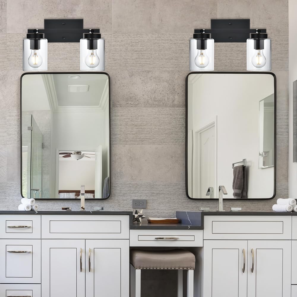 Black Bathroom Vanity Lights - Modern Wall Sconce -2