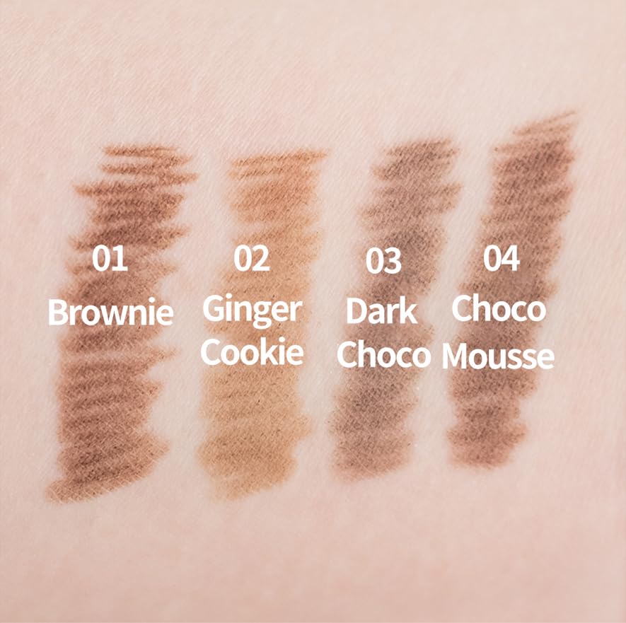 COSNORI Slim Eyebrow Pencil 02 Ginger Cookie - 2mm Micro-Fine Pencil Brow with Brush, Natural-Looking Brows, Long Lasting & Waterproof, Micro-Slim, Soft drawing, 0.005oz (0.13g) - Image 5