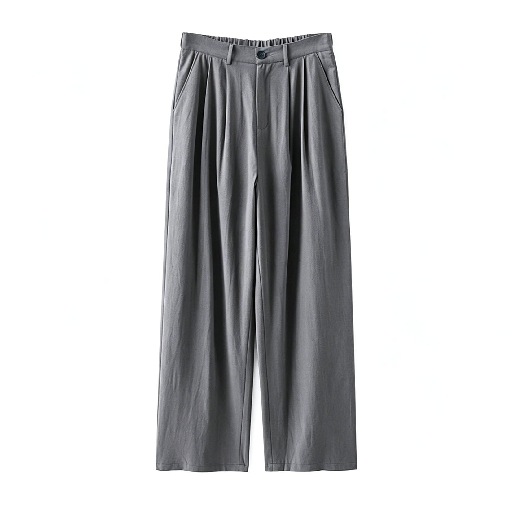 Pantaloni da uomo in lino Pantaloni estivi Pantaloni casual dritti Pantaloni con vita elastica e bottoni per uomini Pantaloni in lino