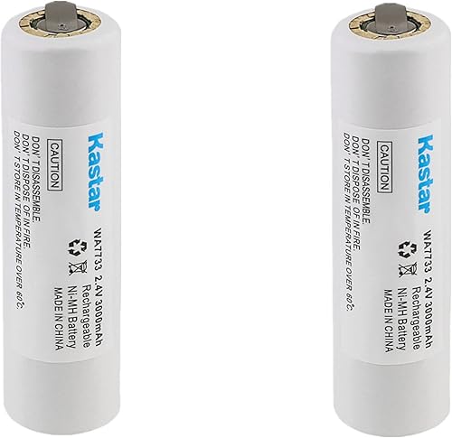 Kastar Paquete de 2 baterías Ni-MH de 2.4 V 3000 mAh de repuesto para SearsCraftsman 135112111, SearsCraftsman 315111200, SearsCraftsman 315111230,
