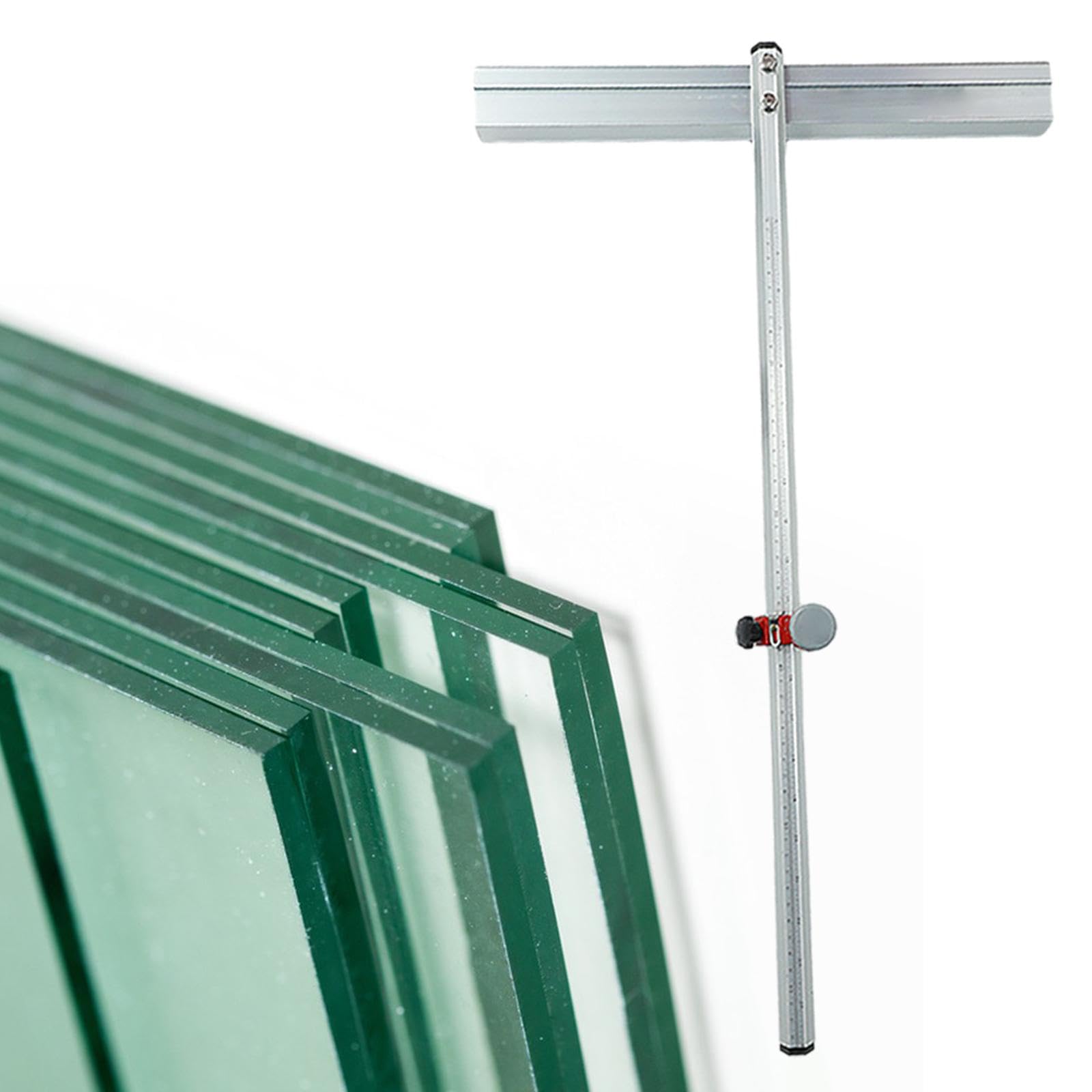 Tagliavetro a T, Lunghezza 60 Cm, Strumento a Striscia per Rompere E, Argento