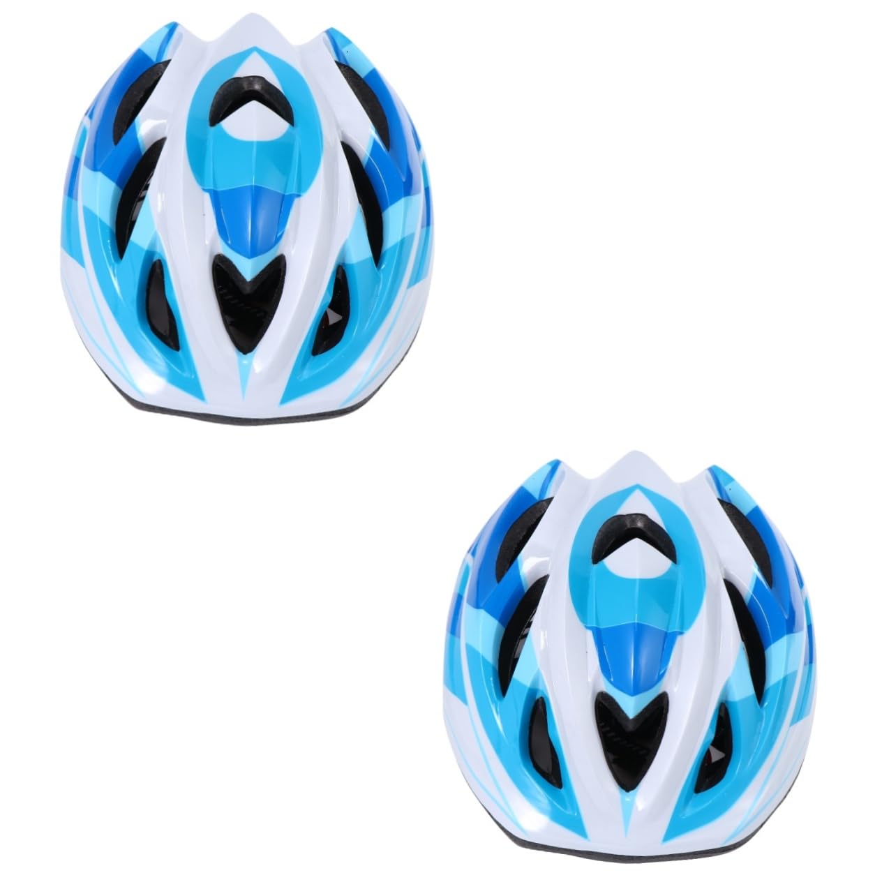 Kisangel 2pièces Casque De Ajustable pour Sports Extérieurs Casque De Roller Vélo Et Scooter Bleu