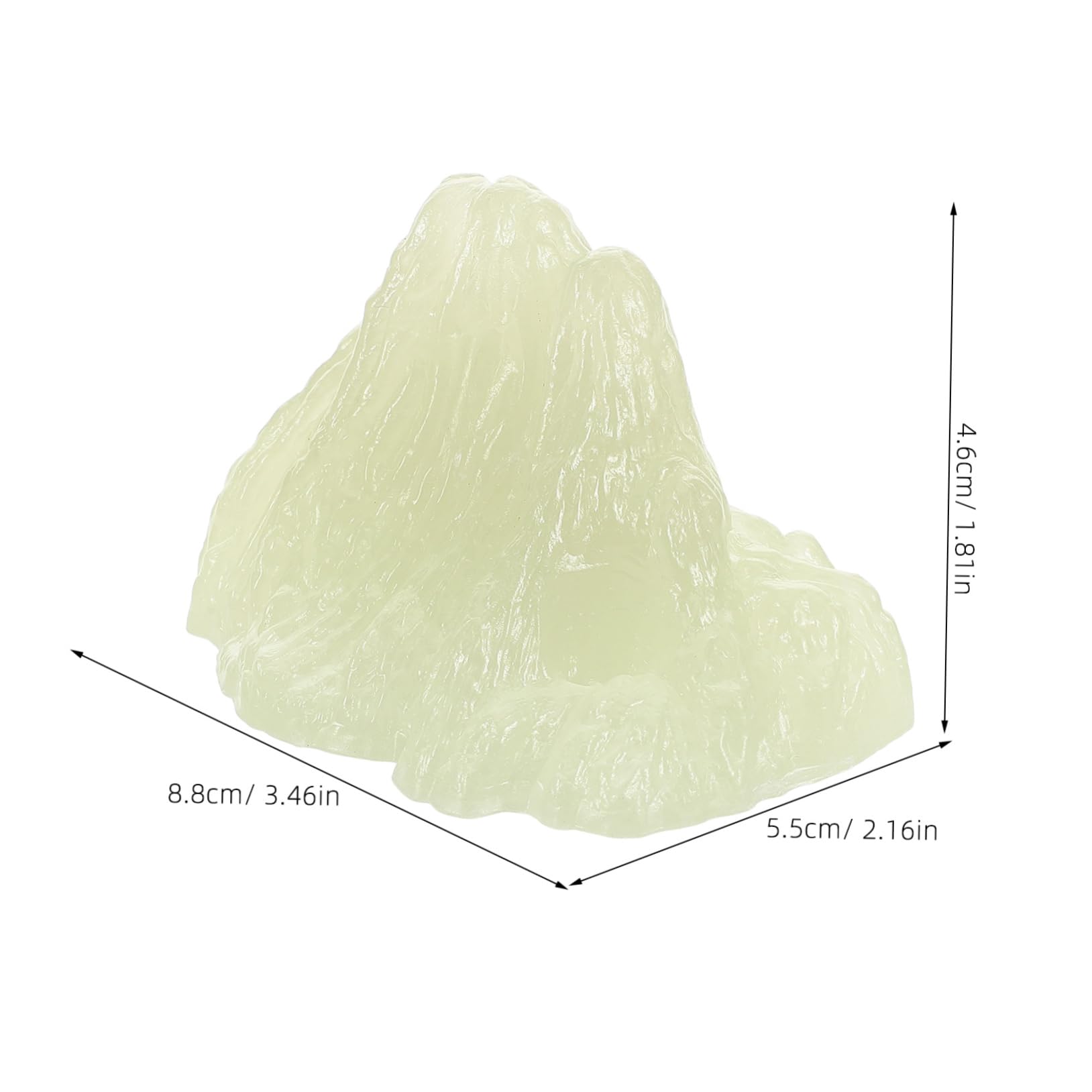 Totority Glowing Fish Tank Substrate Luminous Gravel Decorative Rocks for Aquatic Tanks