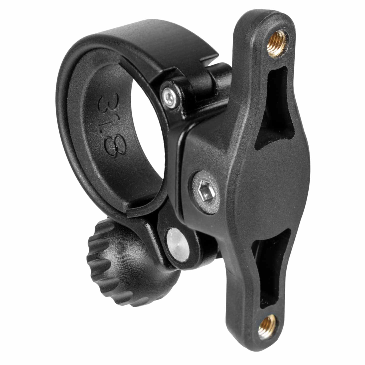 Topeak CageMount 2 Handlebar Mount Black Aluminium Bicycle Holder for Mounting Bottle Holders and Accessories on Handlebars for MTB Road Bike Gravel Bike
